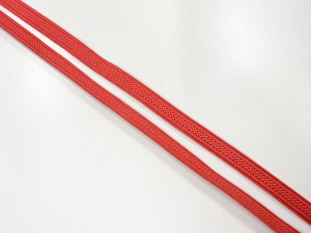 アンティーク　正絹　帯留め用手組三分紐